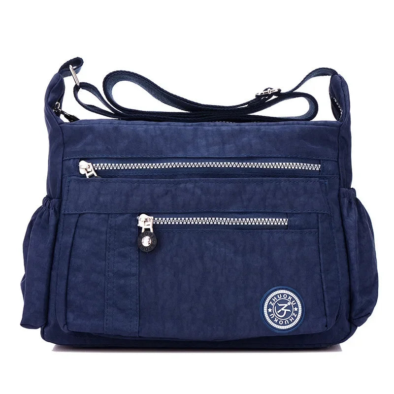 Oxford Waterproof Shoulder Bag Women Casual Crossbody Bag Multifunction Shopping Handbag Travel Large Capacity Messenger Bag