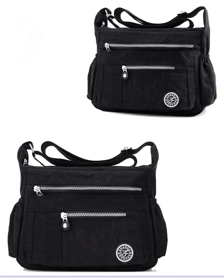 Oxford Waterproof Shoulder Bag Women Casual Crossbody Bag Multifunction Shopping Handbag Travel Large Capacity Messenger Bag