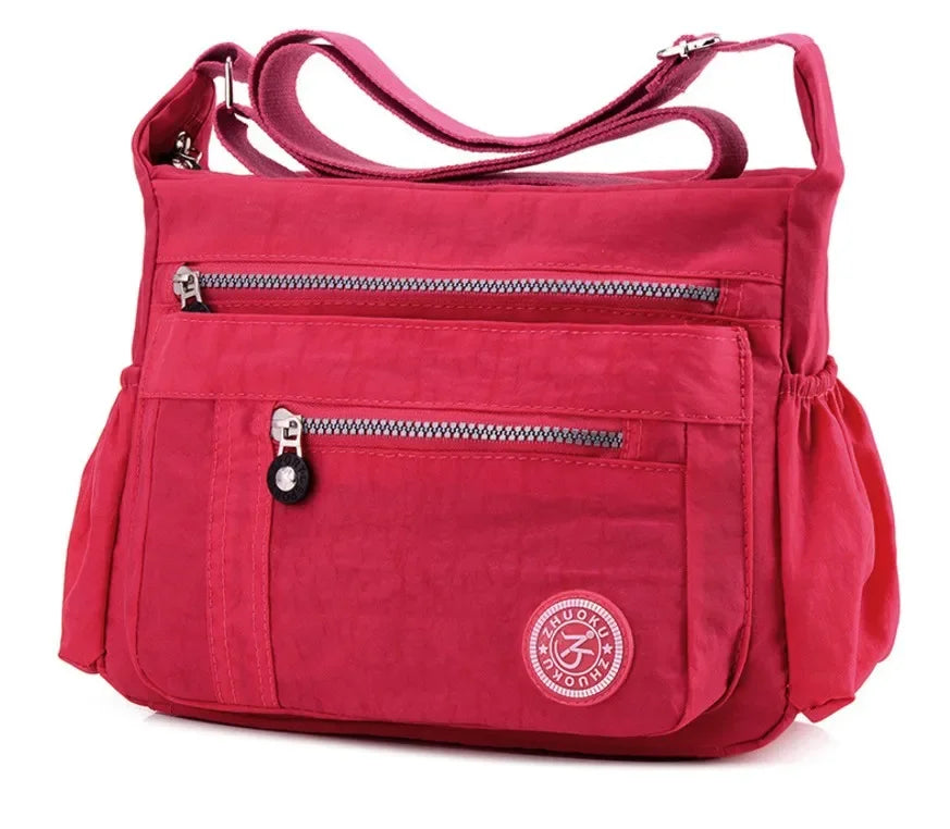 Oxford Waterproof Shoulder Bag Women Casual Crossbody Bag Multifunction Shopping Handbag Travel Large Capacity Messenger Bag