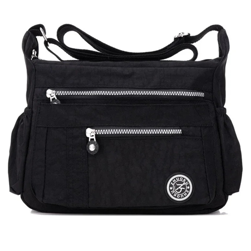 Oxford Waterproof Shoulder Bag Women Casual Crossbody Bag Multifunction Shopping Handbag Travel Large Capacity Messenger Bag
