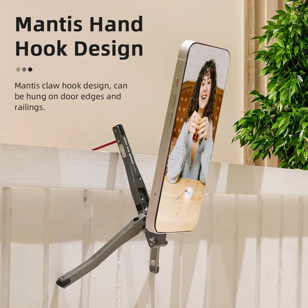 Flymile Magnetic Selfie Stick Tripod for Magsafe iPhone 16 15 14 13 12 Pro Max Samsung Phone Foldable Desktop Tripod 1/4" Holes