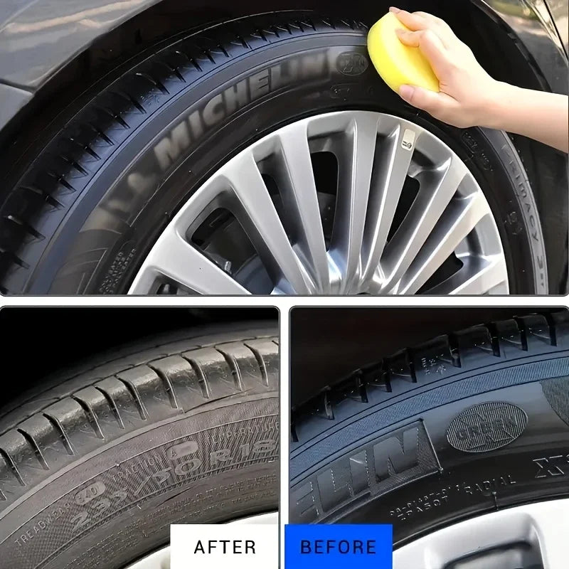150g Plastic & Rubber Repair Paste - Black Crystal Polish for Car Scratches, Tire Shine & Interior Renewal, Anti-Aging & Fade Re