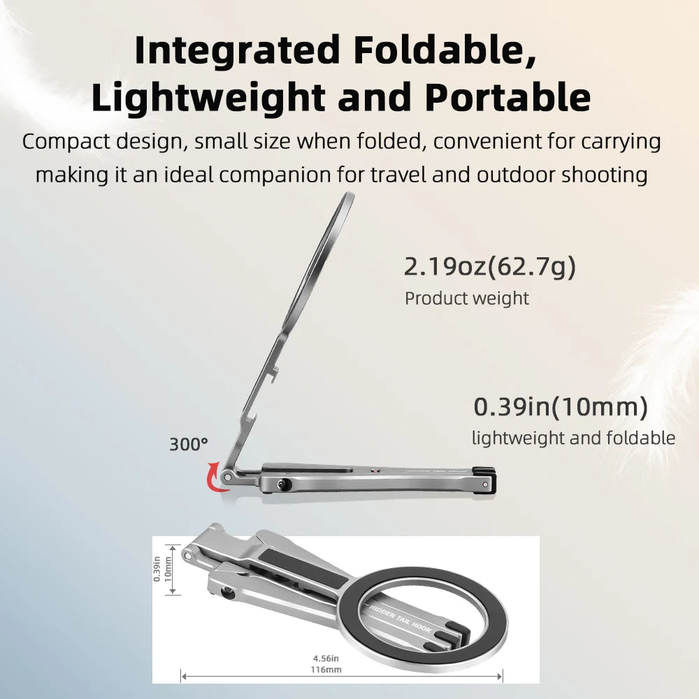 Magnetic Bracket For iPhone 16 15 14 13 Pro/Pro Max,Phone Universal Aluminum Alloy Magnetic Magsafe Tripod Accessories