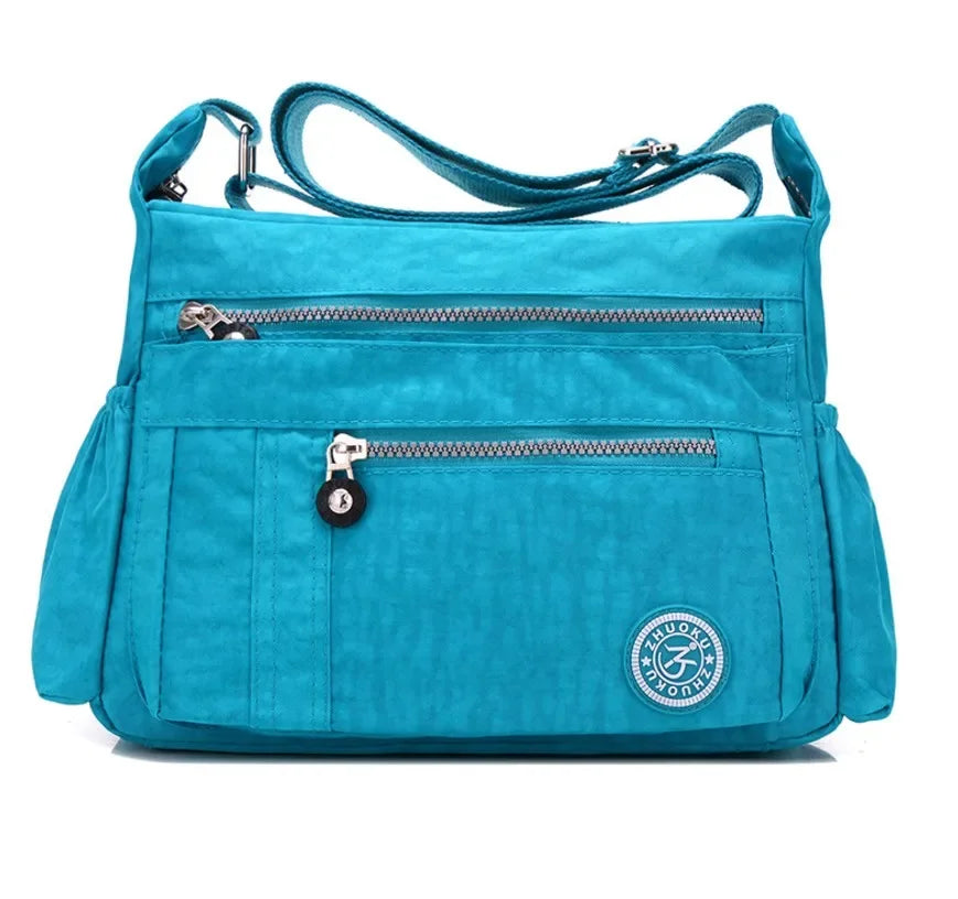 Oxford Waterproof Shoulder Bag Women Casual Crossbody Bag Multifunction Shopping Handbag Travel Large Capacity Messenger Bag
