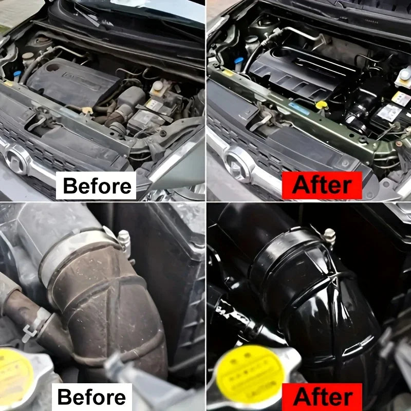 150g Plastic & Rubber Repair Paste - Black Crystal Polish for Car Scratches, Tire Shine & Interior Renewal, Anti-Aging & Fade Re