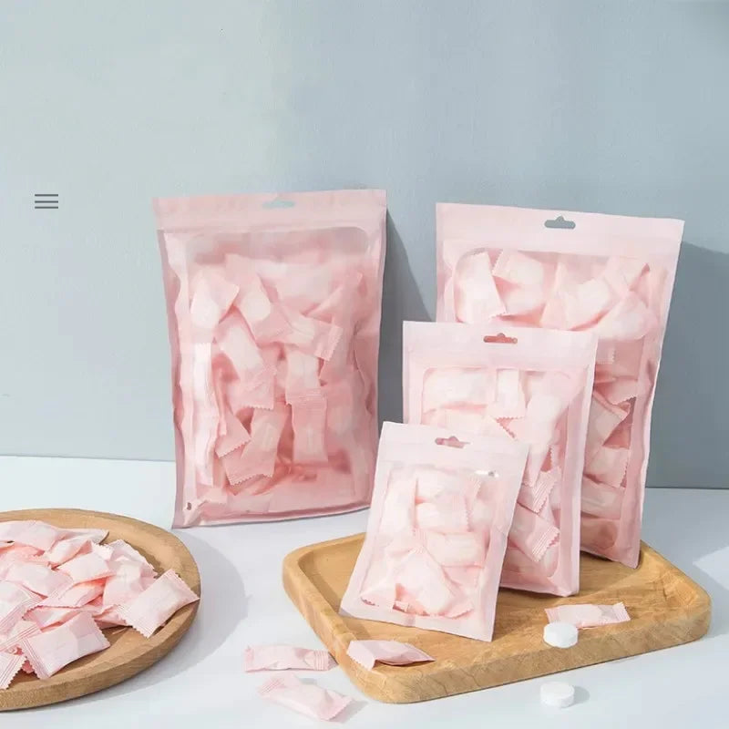 50pcs Disposable Towel Compressed Portable Travel Non-woven Face Towel Water Wet Wipe Outdoor Moistened Tissues