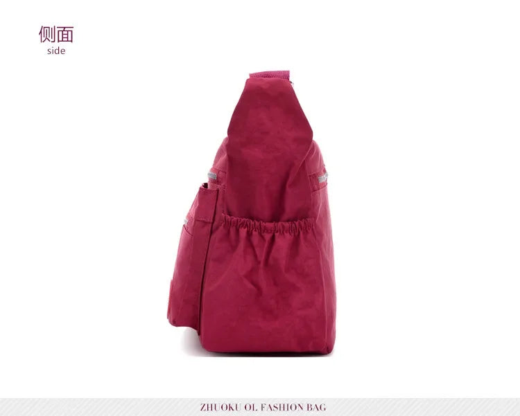 Oxford Waterproof Shoulder Bag Women Casual Crossbody Bag Multifunction Shopping Handbag Travel Large Capacity Messenger Bag