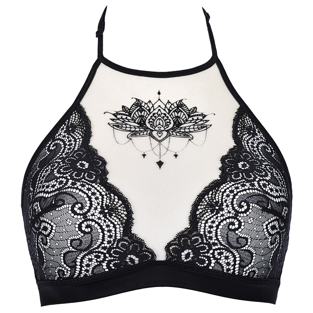 Axami Julianne Sheer Lace Wireless Bralette-4